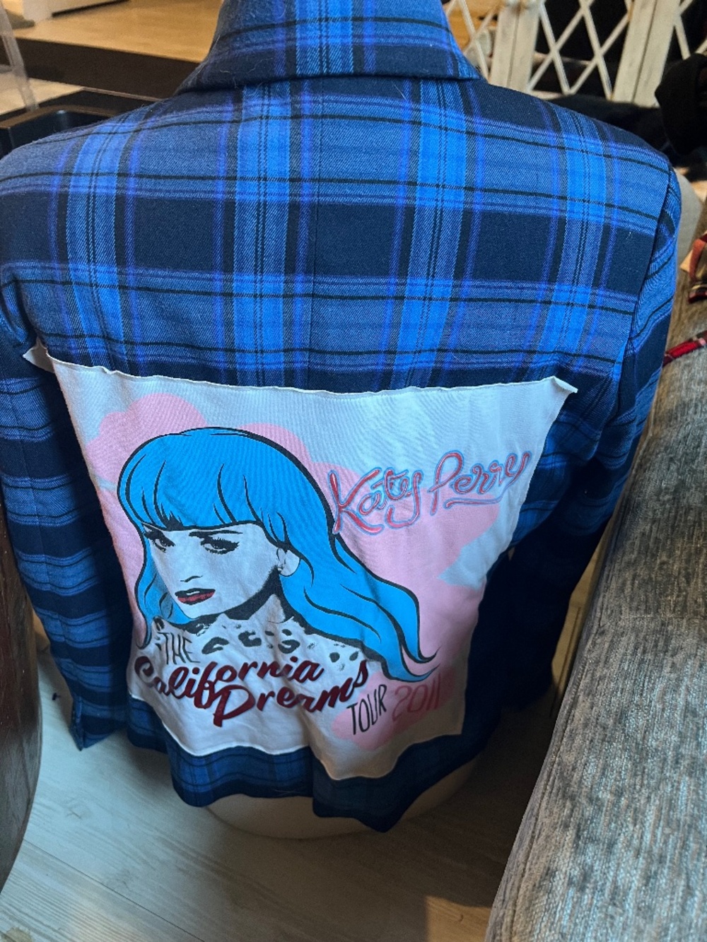 Katy Perry patch blue blazer size m
